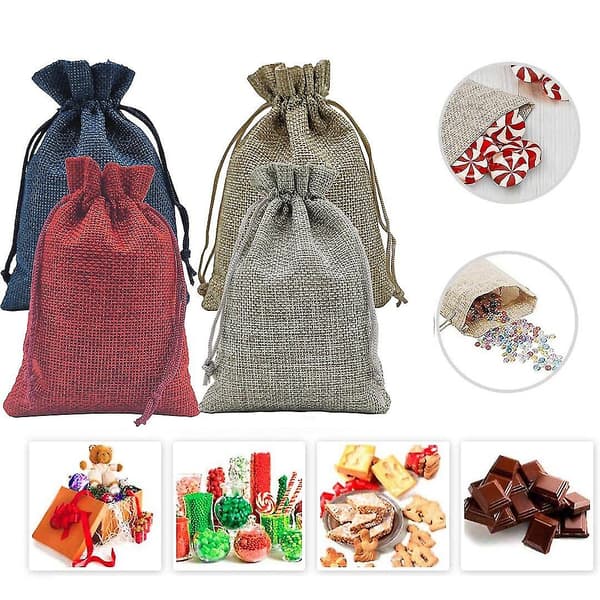 Julekalenderposer Gave DIY Sett Papirklistremerker Dekor Julekalender 24 Dager Red
