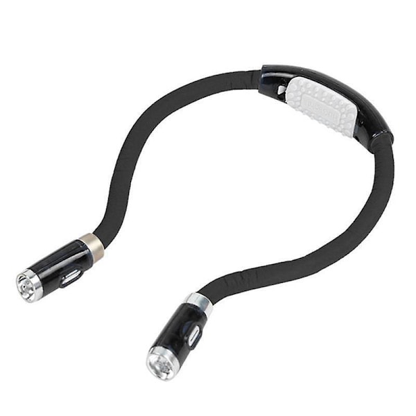 Flexibel LED-halslampa för läsning - Bekväm att bära, långvarig