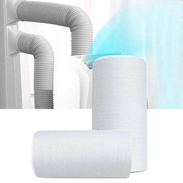 Avgasslang PP | 130 mm | 1,50 m | lämplig för: Luftventilation / Torktumlare Köksfläkt | Vit
