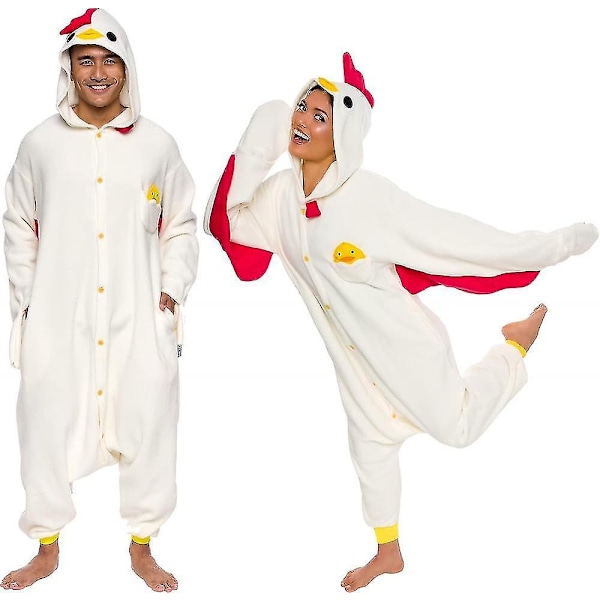 Eläin- ja merieläinpehmolelu Cosplay-asu aikuisille - Hauska ja leikkisä Halloween-asu Iso kana
