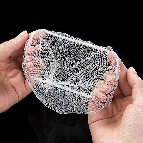 Køkkenvask Si Strainer Mesh Pose - 200 STK Engangs Mesh Vask Si Posen - Vask Net Si Filter Posen