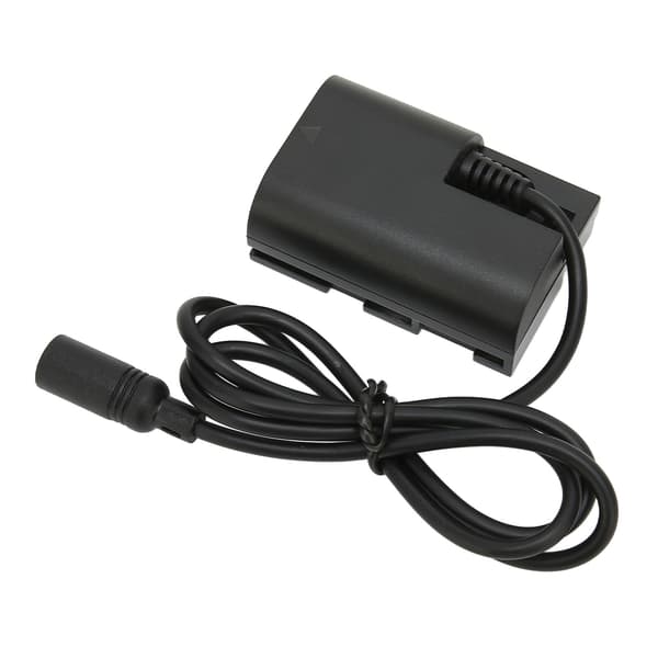 E6 DC-koblingssæt Sikkert fuld afkodning dummy-batteri med strømforsyningsadapter til 80D 70D 5D4 5d3 60D 100-240V US-stik