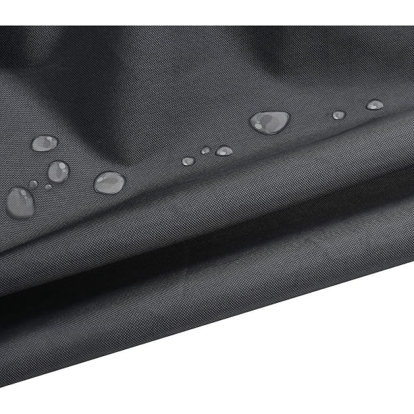 Svart 70x70cm vattentätt sfäriskt cover med sidoband och vindtät design
