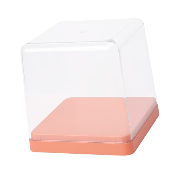 Figurer Display Förvaringslåda Transparent Skydd Dammtät Stapelbar Figurinsamlingsbox Orange