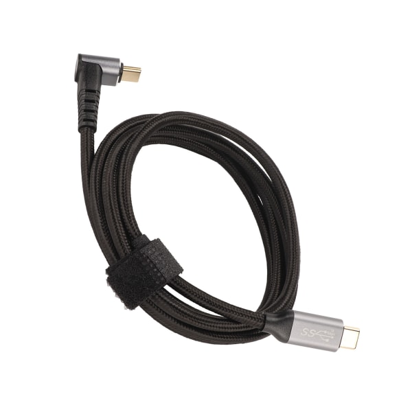90 graders USB C-kabel 4K 60Hz Stöder PD100W Typ C 3.1 Gen2 Fullfunktions USB C Snabbladdningssladd för ångdäck 150cm/59.1in
