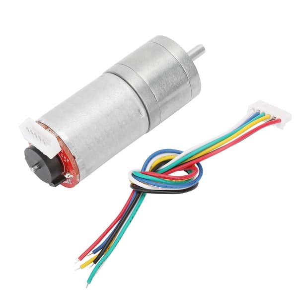 DC 12V Encoder Gear Motor Reduksjonsmotor for Robot Fjernkontroll Bil DIY Motor Leketøy -1 stk (hastighet 20)(hastighet 20)