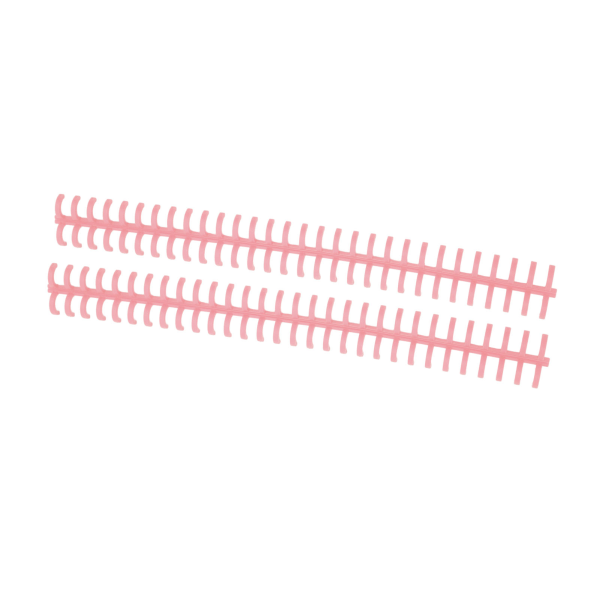 10 stk løse blad bindingsrygg 30 hull kuttbar slitesterk PP plast 10mm bindingskam for studentkontor Rouge Pink