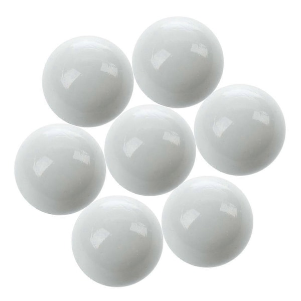 10 stk. Klinkekuler 16mm glassklinkekuler Knicker glasskuler dekorasjon fargeklumper leketøy hvit Zekai
