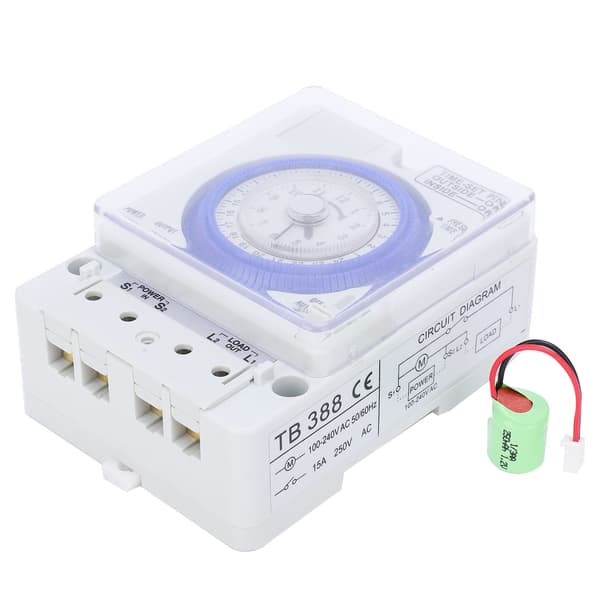 TB‑388 24-timmars tidur programmerbar kvartsstyrd stegmotor timer AC100‑240V 50/60Hz