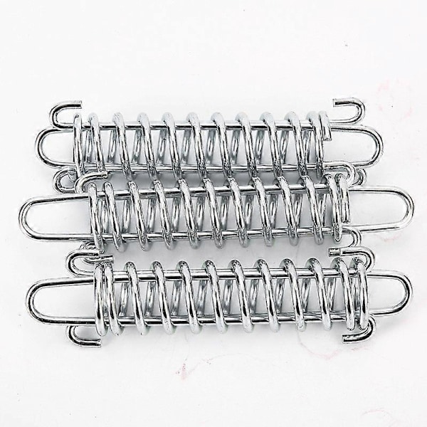Tältfjäderspänne, 90x30mm Kraftig Typ Rostfritt Stålrep för Markiser Presenningar Trådhyllor, 10-pack