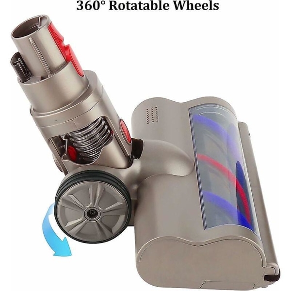 Turbiiniharjan puhdistuspää Dyson V15 V11 V10 V8 V7 pölynimurille - Ihanteellinen matoille, lattioille ja laatoille