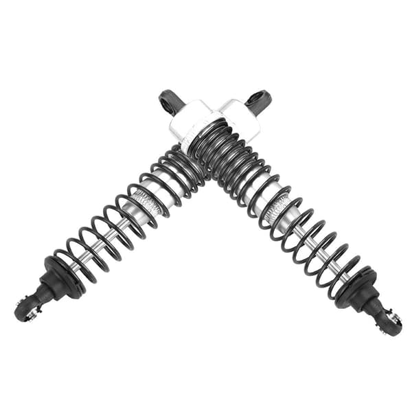 2st/Set RC Bakre Stötdämpare Aluminiumlegering för Axial Rock Racer 90026 (Fram, Silver)