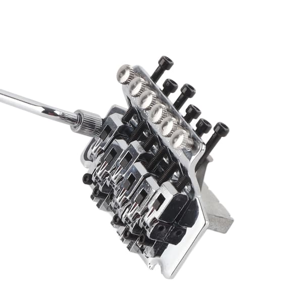 Tremolo Bro System Dobbelt Rocking Fjeder Stabilisator Enhed til Elektrisk Guitar Sølv