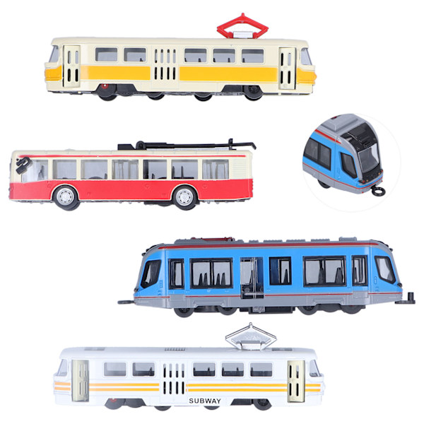 Nopea rautatiebussimalli Vetäytyvä ajoneuvokeräilymalli lelu lapsille (B-ryhmä)