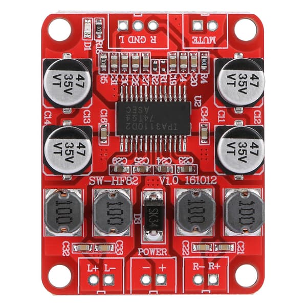 TPA3110 Digital Audio Effektforsterkerkort 2x15W Dobbel Kanal Stereo HF82