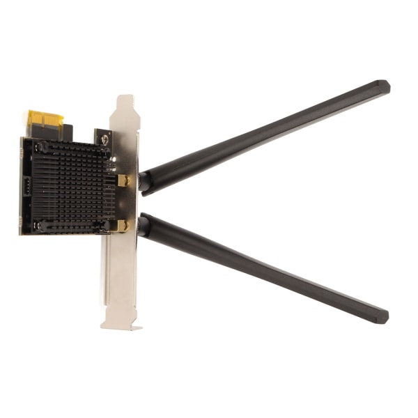 PCIE Wifi-kortti 2.4G 5G 6G Tri Band 5400Mbps MU MIMO Low Latency Wifi 6E -kortti 6dBi High Aain -antennilla Windowsille