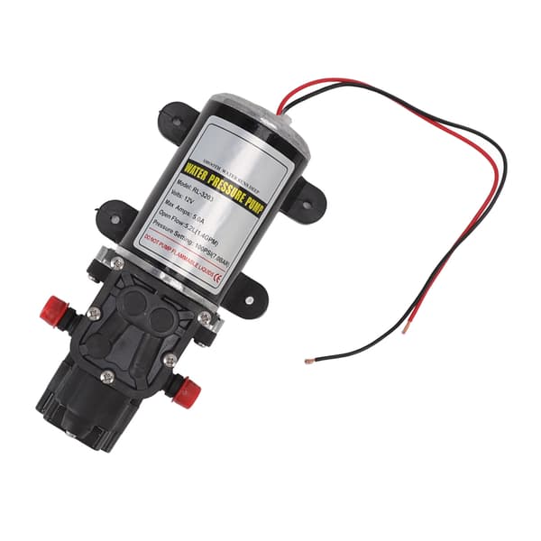 Membranvattenpump Självsugande Intermittent Membranpump Högtrycksvattenpump för Hem Marin RL 3203 (12V)