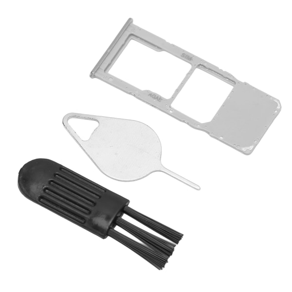 SIM-kortfack Professionell SIM-kortplats fackhållare utbyte med utmatningsstift för Samsung Galaxy A51 A515U Silver