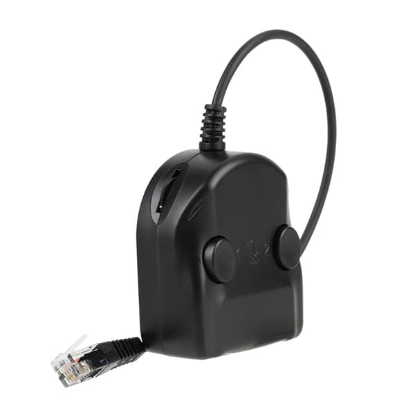 Krystall Headset Telefon Opplæring Boks Splitter Adapter Volumkontroll Intelligent Lyd Lukket