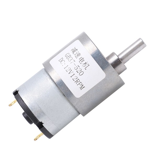 DC-motor 12V 12RPM reduktionsaksel selvlåsende gearmotor til vindues- og døråbnere