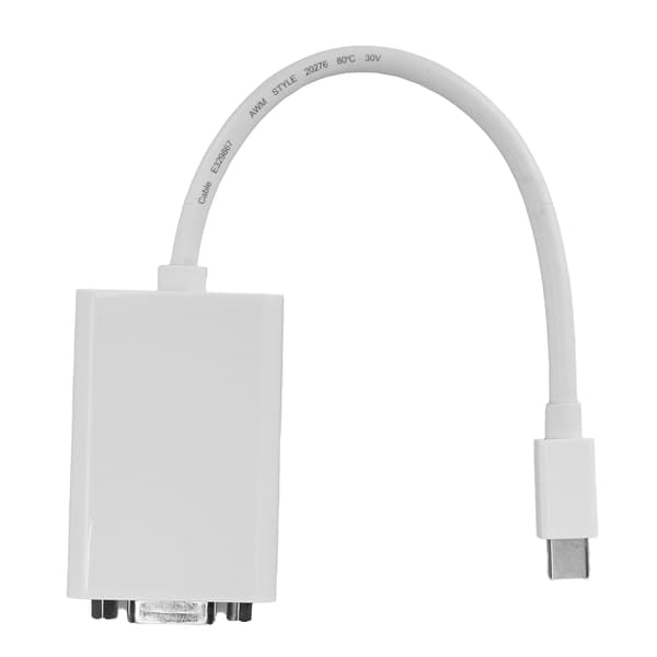 Mini DP hane till VGA hona-omvandlare Högupplöst 6,7 tums adapterkabel för dator