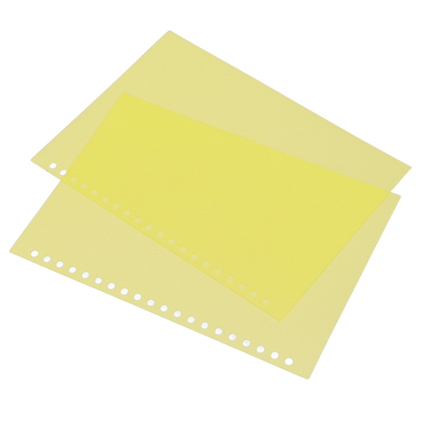50 stk arkbeskytter papirinnbundet omslag matt A5 20 hull PP plast for presentasjon gul