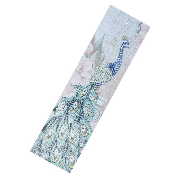 Diamantmålning Bokmärke DIY Bokmärken med Tassel Art Craft för Studenter Vuxna NybörjareFågelmönster