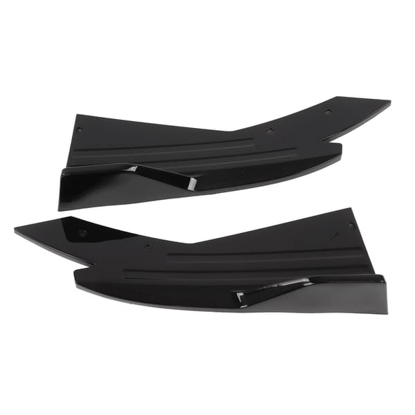 Bagspoiler Kofanger Læbe Diffuser Splitter Canard Beskytter Sideskørt Blank Sort ABS Universal Body Kit til Biler