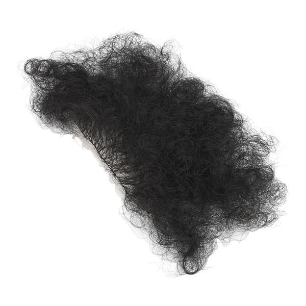 Kropsfalsk skamhår åndbart bikinihår højtemperaturfiber dukkeskamhår sort