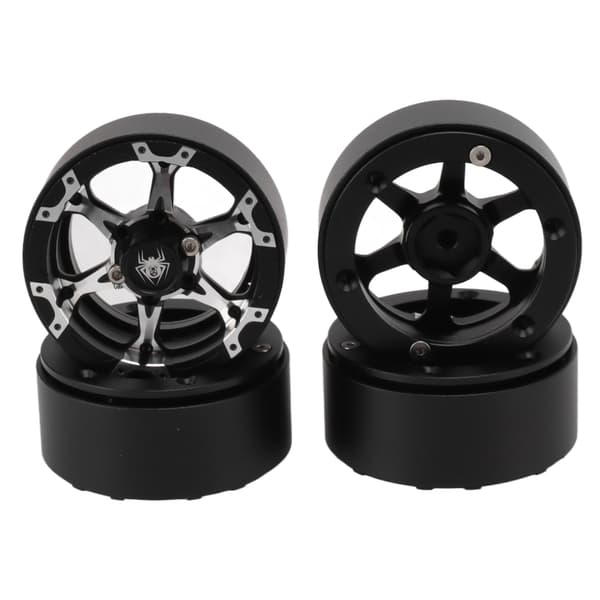 1.9in RC Beadlock Fælg Genanvendelig Stabilt Greb Sølv Sort Præcis Erstatning Til Traxxas TRX4