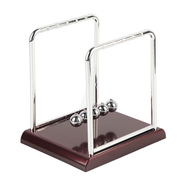 Kvadratisk Balance Pendulum Kuglelegetøj Hjemmekontor Skrivebord Bordpynt Gave (L)