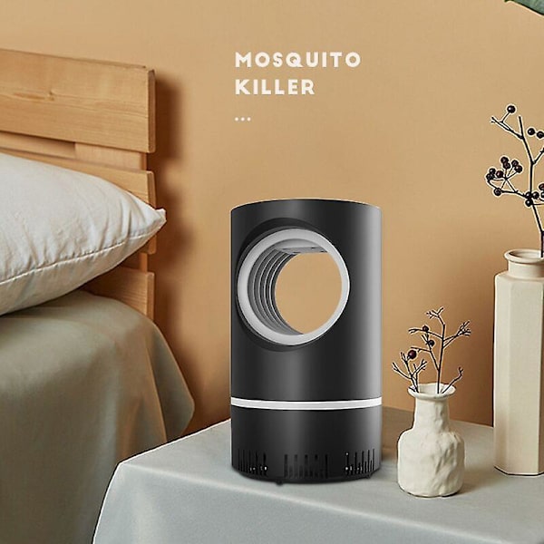 Musta Mosquito Killer -lamppu - USB lataava hyönteisloukku keittiöön ja sisätiloihin
