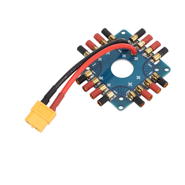 ESC Power Supply Distribution Board Anslutningskort med XT60-kontakt 3,5 mm Banana Connectors för RC Drone
