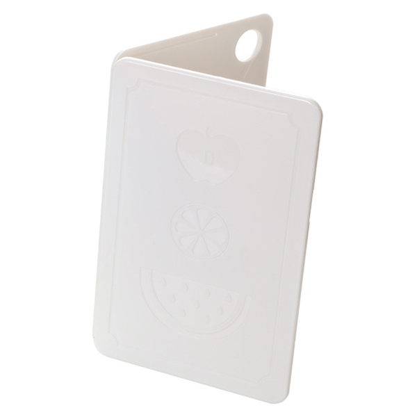 Hopfällbar köksskärbräda bärbar plastfrukthackbräda för utomhuspicknick camping nordisk ris vit 20x12,5x0,8cm