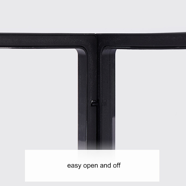 10 stk. 3D flydende ramme display case fritstående flydende smykkeopbevaringskasse til mønter mineraler ure 3,54x3,54in sort