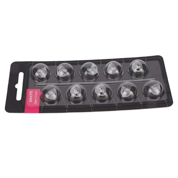 10 st Hörselförstärkare Öppna kupoler 10MM Silikon Transparent Mjuk Förhindra statiska öronproppar Tips
