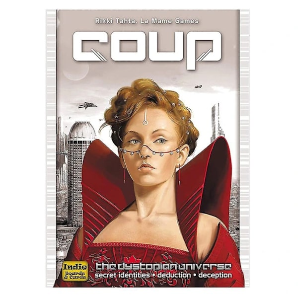 Anti Utopia Universe Shakkilauta ja Card Coup -perhekorttipeli