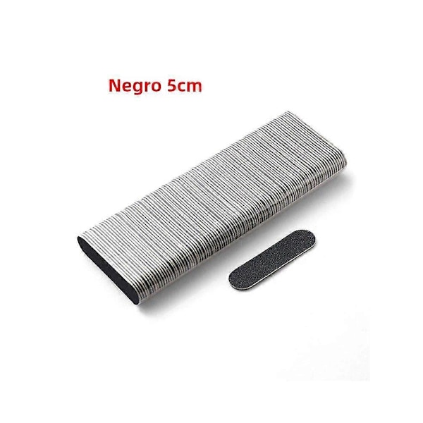 100 st Bärbar Dubbelsidig Nagelfil med Matt Finish Mini för Nagel- och Manikyrvård Blå 5 cm