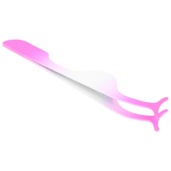 Rostfritt stål lösögonfransar Applikator Bärbar lösögonfransar Pincett Clip Makeup ToolGradient Rose Red