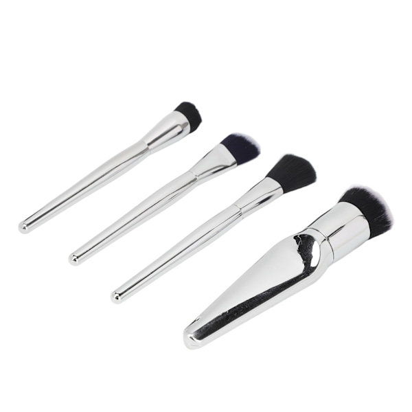 4 st set elektroplåt Bekvämt beröringsmjukt borste kosmetiska set Makeup Tool Sliver