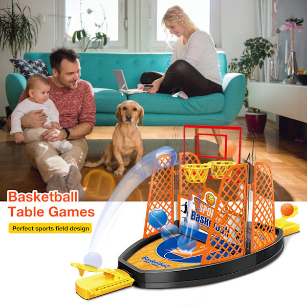 Finger Basketball Shooting Game Legetøj Desktop Bord Basketball Spil Sæt Sjovt 2 Spillere Sports Legetøj til Børn