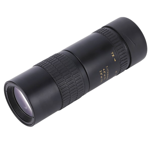 7-17x30 Zoom Bærbar Monokulær Teleskop til Udendørs Rejser Camping Vandreture Fugleobservation