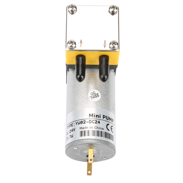 24V 0.4-1L/min Miniatyr Membranpump Vakuumpump För Luft/Vätska