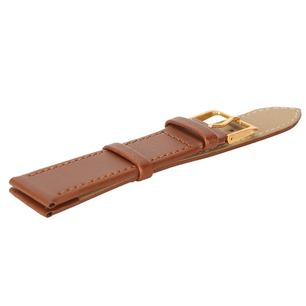 Unisex Universal Pin Spänne Watch Band PU Läder Ersättning watch Tillbehör Brun20mm / 0,79in