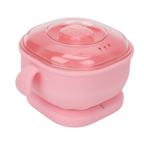 Hårfjerningsvoksvarmer Hurtigvarming 400ml Kapasitet Silikonvoksvarmepotte Rosa EU-plugg 220‑240V