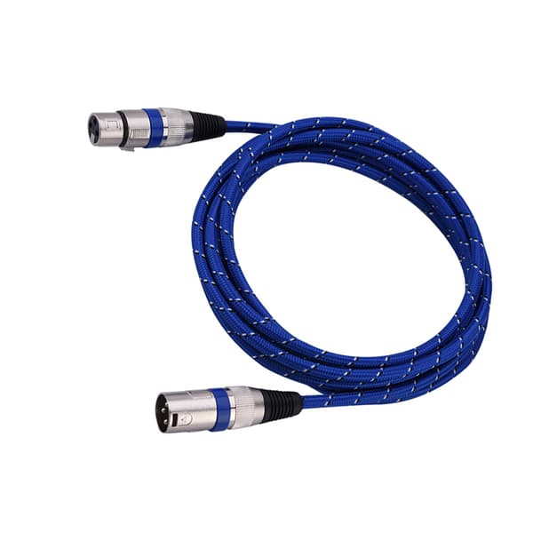XLR Han til Hun Stik Balance 3-benet Mikrofon MIC Lydkabel 3 meter