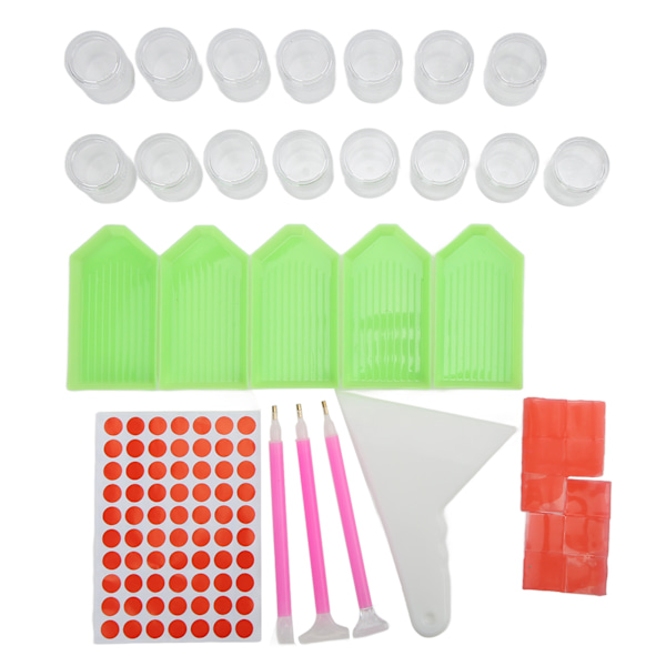 Rhinestone Painting Case 15 Grid Transparent Design Portable Practical Bead Storage Containers Art Supplies