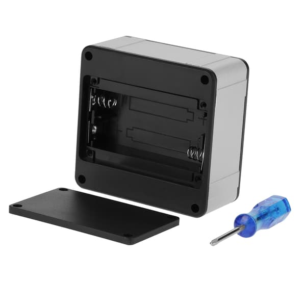 Digital magnetisk inklinometer vinkelmåler gradskive 4 x 90° (sølv)