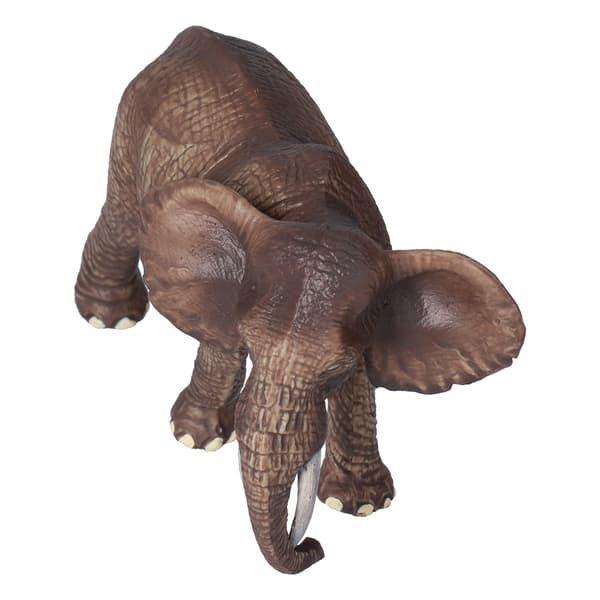 Naturtro Elefantmodel Høj Simulation Håndmalet Hun-elefant Legetøjsfigur Model Elefant