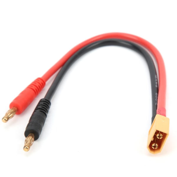 22 cm XT60 urosliitin 4 mm banaaniliittimeen 12AWG sovitinkaapeli B6 LiPo -akkulaturiin
